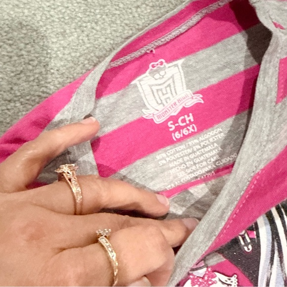 Girls Graphic T-Shirt Bundle Size 6/7 Justice Puma Monster High Healthtex GUC - Picture 6 of 14